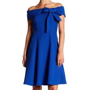NWT Gracia Off the Shoulder Ribbon Dress
